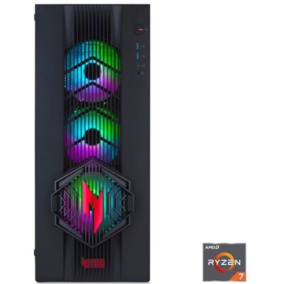 Acer Nitro 70 N70X3D-100 - Towermodel spelen - Ryzen 7 9800X3D / tot 5.2 GHz - RAM 32 GB - SSD 1.024 TB - GeForce RTX 5070 - Gigabit Ethernet, 2.5 Gigabit Ethernet, IEEE 802.11ax (Wi-Fi 6), IEEE 802.11be (Wi-Fi 7) - Win 11 Home - monitor: geen Acer Nitro 70 N70X3D-100 - Towermodel spelen - Ryzen 7 9800X3D / tot 5.2 GHz - RAM 32 GB - SSD 1.024 TB - GeForce RTX 5070 - Gigabit Ethernet, 2.5 Gigabit Ethernet, IEEE 802.11ax (Wi-Fi 6), IEEE 802.11be (Wi-Fi 7) - Win 11 Home - monitor: geen