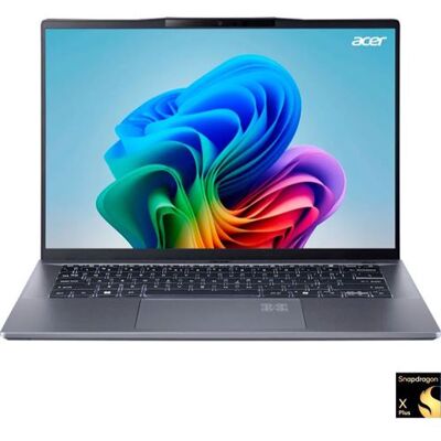 Acer Laptop Swift Go 14 AI SFG14-01 14.5" Snapdragon X Plus 16 GB RAM 1 TB SSD Staalgrijs Acer Laptop Swift Go 14 AI SFG14-01 14.5" Snapdragon X Plus 16 GB RAM 1 TB SSD Staalgrijs