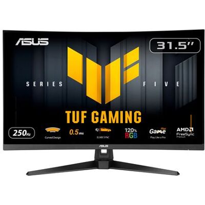ASUS TUF Gaming VG32WQ3B - LED-monitor - spelen - 32" (31.5" zichtbaar) - 2560 x 1440 QHD @ 180 Hz - Fast VA - 300 cd/m² - 3500:1 - HDR10 - 0.5 ms - 2xHDMI, DisplayPort - luidsprekers - zwart ASUS TUF Gaming VG32WQ3B - LED-monitor - spelen - 32" (31.5" zichtbaar) - 2560 x 1440 QHD @ 180 Hz - Fast VA - 300 cd/m² - 3500:1 - HDR10 - 0.5 ms - 2xHDMI, DisplayPort - luidsprekers - zwart