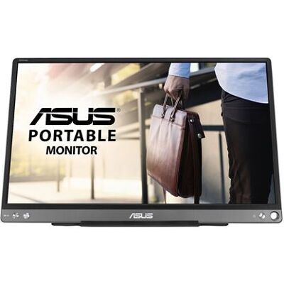 ASUS ZenScreen MB16ACE - LED-monitor - 15.6" - portable - 1920 x 1080 Full HD (1080p) - IPS - 250 cd/m² - 5 ms - USB-C - donkergrijs ASUS ZenScreen MB16ACE - LED-monitor - 15.6" - portable - 1920 x 1080 Full HD (1080p) - IPS - 250 cd/m² - 5 ms - USB-C - donkergrijs