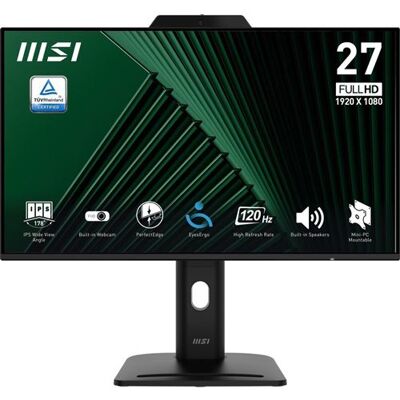 MSI Monitor Pro MP272PMG 27" 120 Hz Full HD Zwart MSI Monitor Pro MP272PMG 27" 120 Hz Full HD Zwart