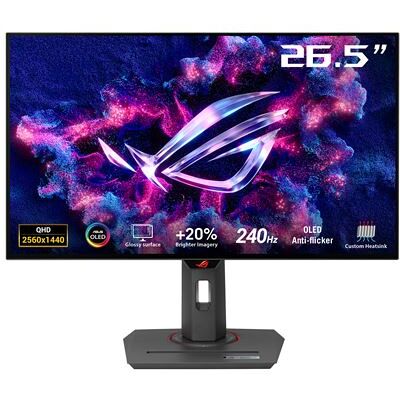 Asus Gaming Monitor Rog Strix XG27AQDMG 27" 240 Hz QDHD Zwart Asus Gaming Monitor Rog Strix XG27AQDMG 27" 240 Hz QDHD Zwart