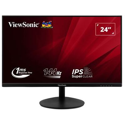 ViewSonic VA24E2-H - LED-monitor - 24" (23.8" zichtbaar) - 1920 x 1080 Full HD (1080p) @ 144 Hz - IPS - 250 cd/m² - 1000:1 - 1 ms - HDMI, VGA - zwart ViewSonic VA24E2-H - LED-monitor - 24" (23.8" zichtbaar) - 1920 x 1080 Full HD (1080p) @ 144 Hz - IPS - 250 cd/m² - 1000:1 - 1 ms - HDMI, VGA - zwart