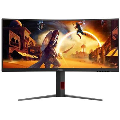 Aoc Gaming Monitor CU34G4Z 34” Curved 240 Hz WQHD Zwart en Rood Aoc Gaming Monitor CU34G4Z 34” Curved 240 Hz WQHD Zwart en Rood