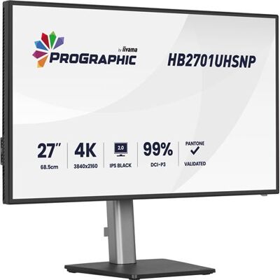 Iiyama Monitor Prographic Hb2701uhsnp-b1 27" 4k Uhd Iiyama Monitor Prographic Hb2701uhsnp-b1 27" 4k Uhd
