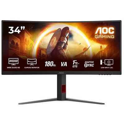 Aoc Gaming Monitor CU34G4 34" Curved 180 Hz WQHD Aoc Gaming Monitor CU34G4 34" Curved 180 Hz WQHD