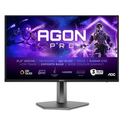 Aoc Gaming Monitor Agon Pro AG326UD 32" 165 Hz 4K UHD Donkergrijs Aoc Gaming Monitor Agon Pro AG326UD 32" 165 Hz 4K UHD Donkergrijs