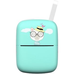 Thermische printer Mini Portable Bluetooth A8B Inktloos 200 dpi Blauw met 5 rollen thermisch papier Thermische printer Mini Portable Bluetooth A8B Inktloos 200 dpi Blauw met 5 rollen thermisch papier