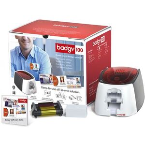 Evolis Badgy 100 - Printer voor kunststof kaarten - kleur - kleursublimatie/thermische overdracht - CR-80 Card (85.6 x 54 mm) - tot 225 kaarten/uur (mono) / tot 80 kaarten/uur (kleur) -capaciteit: 40 kaarten - USB 2.0 Evolis Badgy 100 - Printer voor kunststof kaarten - kleur - kleursublimatie/thermische overdracht - CR-80 Card (85.6 x 54 mm) - tot 225 kaarten/uur (mono) / tot 80 kaarten/uur (kleur) -capaciteit: 40 kaarten - USB 2.0