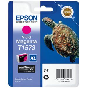 Epson T1573 - 25.9 ml - levendig magenta - origineel - blister - inktcartridge - voor Stylus Photo R3000 Epson T1573 - 25.9 ml - levendig magenta - origineel - blister - inktcartridge - voor Stylus Photo R3000