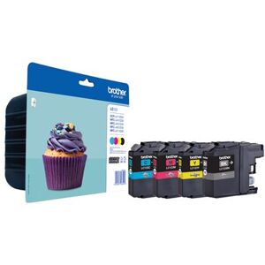 Compatibele cartridge Brother LC123 Value Pack - 4 - hoog rendement - zwart, geel, cyaan, magenta - origineel - blister met akoestisch / elektromagnetisch alarm - inktcartridge - voor Brother DCP-J132W, DCP-J172W, DCP-J4110DW, DCP-J552DW, DCP-J752DW Compatibele cartridge Brother LC123 Value Pack - 4 - hoog rendement - zwart, geel, cyaan, magenta - origineel - blister met akoestisch / elektromagnetisch alarm - inktcartridge - voor Brother DCP-J132W, DCP-J172W, DCP-J4110DW, DCP-J552DW, DCP-J752DW