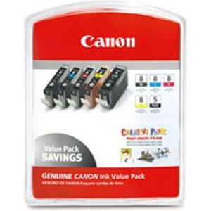 Canon CLI Value Pack 8 Multipack - 13 ml - zwart, cyaan, magenta, rood, groen - origineel - inkttank - voor PIXMA Pro9000, Pro9000 Mark II Canon CLI Value Pack 8 Multipack - 13 ml - zwart, cyaan, magenta, rood, groen - origineel - inkttank - voor PIXMA Pro9000, Pro9000 Mark II