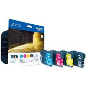Brother LC1100 Value Pack - 4 - zwart, geel, cyaan, magenta - origineel - inktcartridge - voor Brother DCP-185C, DCP-6690CW, MFC-490CW, MFC-5490CN, MFC-990cw Brother LC1100 Value Pack - 4 - zwart, geel, cyaan, magenta - origineel - inktcartridge - voor Brother DCP-185C, DCP-6690CW, MFC-490CW, MFC-5490CN, MFC-990cw