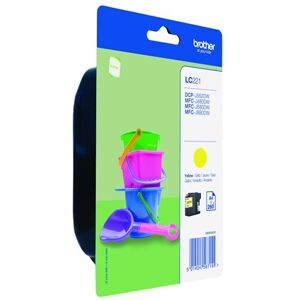 Brother LC221Y - Geel - origineel - blister - inktcartridge - voor Brother DCP-J562DW Brother LC221Y - Geel - origineel - blister - inktcartridge - voor Brother DCP-J562DW