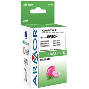 Armor - 5.5 ml - magenta - compatibel - inktcartridge (alternatief voor: Epson T0713) - voor Epson Stylus D120, D92, DX4400, DX4450, DX6050, DX7000, DX7400, DX7450, DX8400, DX8450 Armor - 5.5 ml - magenta - compatibel - inktcartridge (alternatief voor: Epson T0713) - voor Epson Stylus D120, D92, DX4400, DX4450, DX6050, DX7000, DX7400, DX7450, DX8400, DX8450