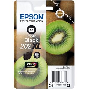 Epson 202XL - 7.9 ml - hoge capaciteit - fotozwart - origineel - blister - inktcartridge - voor Expression Premium XP-6000, XP-6005, XP-6100, XP-6105 Epson 202XL - 7.9 ml - hoge capaciteit - fotozwart - origineel - blister - inktcartridge - voor Expression Premium XP-6000, XP-6005, XP-6100, XP-6105