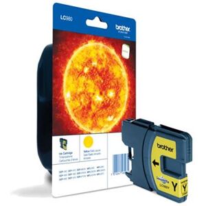 Brother LC980YBP - Geel - origineel - blister - inktcartridge - voor Brother DCP-145, 163, 165, 195, 365, 373, 375, 377, MFC-250, 290, 295, 297 Brother LC980YBP - Geel - origineel - blister - inktcartridge - voor Brother DCP-145, 163, 165, 195, 365, 373, 375, 377, MFC-250, 290, 295, 297