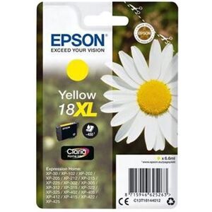 Epson 18XL - 6.6 ml - XL - geel - origineel - inktcartridge - voor Expression Home XP-212, 215, 225, 312, 315, 322, 325, 412, 415, 422, 425 Epson 18XL - 6.6 ml - XL - geel - origineel - inktcartridge - voor Expression Home XP-212, 215, 225, 312, 315, 322, 325, 412, 415, 422, 425