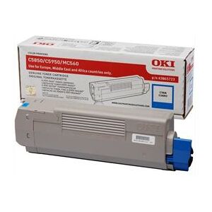 Compatibele cartridge OKI - Cyaan - origineel - tonercartridge - voor OKI MC560dn, MC560n; C5850dn, 5850n, 5950cdtn, 5950dn, 5950dtn, 5950n Compatibele cartridge OKI - Cyaan - origineel - tonercartridge - voor OKI MC560dn, MC560n; C5850dn, 5850n, 5950cdtn, 5950dn, 5950dtn, 5950n