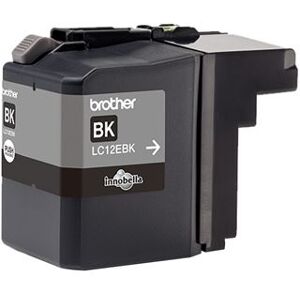 Brother LC12EBK - XL Capacity - zwart - origineel - inktcartridge Brother LC12EBK - XL Capacity - zwart - origineel - inktcartridge