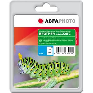 AgfaPhoto - 7 ml - cyaan - compatibel - inktcartridge (alternatief voor: Brother LC1220C) - voor Brother DCP-J525W, DCP-J725DW, DCP-J925DW; MyMio MFC-J825N AgfaPhoto - 7 ml - cyaan - compatibel - inktcartridge (alternatief voor: Brother LC1220C) - voor Brother DCP-J525W, DCP-J725DW, DCP-J925DW; MyMio MFC-J825N