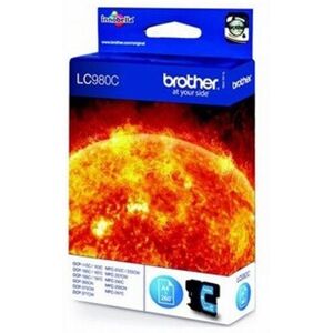 Brother LC980CBP - Cyaan - origineel - blister - inktcartridge - voor Brother DCP-145, 163, 165, 195, 365, 373, 375, 377, MFC-250, 290, 295, 297 Brother LC980CBP - Cyaan - origineel - blister - inktcartridge - voor Brother DCP-145, 163, 165, 195, 365, 373, 375, 377, MFC-250, 290, 295, 297