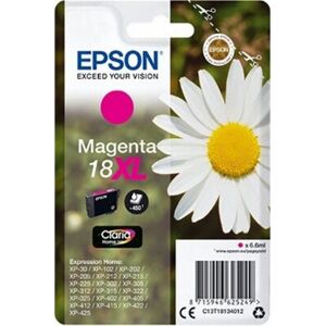 Epson 18XL - 6.6 ml - XL - magenta - origineel - blisterverpakking met RF-alarm - inktcartridge - voor Expression Home XP-212, 215, 225, 312, 315, 322, 325, 412, 415, 422, 425 Epson 18XL - 6.6 ml - XL - magenta - origineel - blisterverpakking met RF-alarm - inktcartridge - voor Expression Home XP-212, 215, 225, 312, 315, 322, 325, 412, 415, 422, 425
