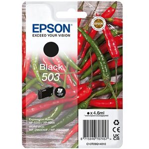 Epson 503 - 4.6 ml - zwart - origineel - blisterverpakking met RF / akoestisch alarm - inktcartridge - voor Expression Home XP-5200, XP-5205; WorkForce WF-2960DWF, WF-2965DWF Epson 503 - 4.6 ml - zwart - origineel - blisterverpakking met RF / akoestisch alarm - inktcartridge - voor Expression Home XP-5200, XP-5205; WorkForce WF-2960DWF, WF-2965DWF