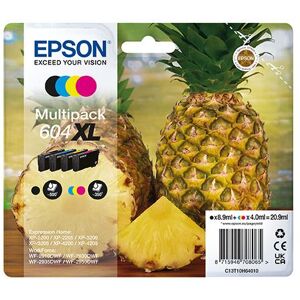 Epson 604XL Multipack - 4 - XL - zwart, geel, cyaan, magenta - origineel - blisterverpakking met RF / akoestisch alarm - inktcartridge - voor Expression Home XP-2200, 2205, 3200, 3205, 4200, 4205; WorkForce WF-2910, 2930, 2935, 2950 Epson 604XL Multipack - 4 - XL - zwart, geel, cyaan, magenta - origineel - blisterverpakking met RF / akoestisch alarm - inktcartridge - voor Expression Home XP-2200, 2205, 3200, 3205, 4200, 4205; WorkForce WF-2910, 2930, 2935, 2950