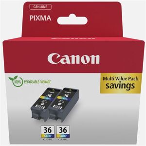Canon Set van 2 inktcartridges Twin Pack CLI-36CL Canon Set van 2 inktcartridges Twin Pack CLI-36CL