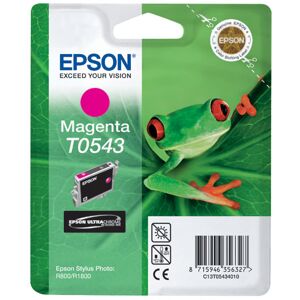 Epson T0543 - 13 ml - magenta - origineel - blisterverpakking met RF / akoestisch alarm - inktcartridge - voor Stylus Photo R1800, R800 Epson T0543 - 13 ml - magenta - origineel - blisterverpakking met RF / akoestisch alarm - inktcartridge - voor Stylus Photo R1800, R800