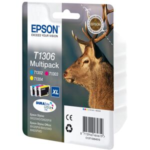 Epson T1306 Multipack - 3 - geel, cyaan, magenta - origineel - inktcartridge Epson T1306 Multipack - 3 - geel, cyaan, magenta - origineel - inktcartridge