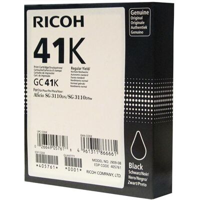 Ricoh - Zwart - origineel - inktcartridge - voor Ricoh Aficio SG 3100, Aficio SG 3110, Aficio SG 7100, SG 3110, SG 3120, SG K3100 Ricoh - Zwart - origineel - inktcartridge - voor Ricoh Aficio SG 3100, Aficio SG 3110, Aficio SG 7100, SG 3110, SG 3120, SG K3100