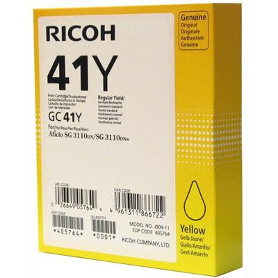 Ricoh - Geel - origineel - inktcartridge - voor Ricoh Aficio SG 3100, Aficio SG 3110, Aficio SG 7100, SG 3110, SG 3120 Ricoh - Geel - origineel - inktcartridge - voor Ricoh Aficio SG 3100, Aficio SG 3110, Aficio SG 7100, SG 3110, SG 3120