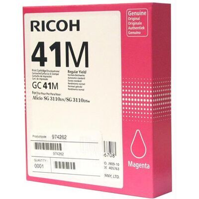 Ricoh - Magenta - origineel - inktcartridge - voor Ricoh Aficio SG 3100, Aficio SG 3110, Aficio SG 7100, SG 3110, SG 3120 Ricoh - Magenta - origineel - inktcartridge - voor Ricoh Aficio SG 3100, Aficio SG 3110, Aficio SG 7100, SG 3110, SG 3120