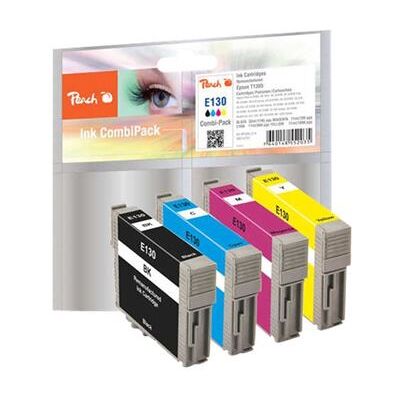 Peach Multi Pack - 4 - zwart, geel, cyaan, magenta - compatibel - inktcartridge (alternatief voor: Epson T1301, Epson T1302, Epson T1303, Epson T1304) - voor Epson Stylus Office BX630, BX935; WorkForce WF-3010, 3520, 3530, 3540, 7015, 7515, 7525 Peach Multi Pack - 4 - zwart, geel, cyaan, magenta - compatibel - inktcartridge (alternatief voor: Epson T1301, Epson T1302, Epson T1303, Epson T1304) - voor Epson Stylus Office BX630, BX935; WorkForce WF-3010, 3520, 3530, 3540, 7015, 7515, 7525