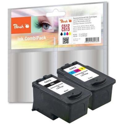Peach Spar Pack - 2 - zwart, kleur (cyaan, magenta, geel) - compatibel - inktcartridge (alternatief voor: Canon CL-513, Canon PG-512) - voor Canon PIXMA MP230, MP237, MP252, MP270, MP280, MP282, MP499, MX350, MX360, MX410, MX420 Peach Spar Pack - 2 - zwart, kleur (cyaan, magenta, geel) - compatibel - inktcartridge (alternatief voor: Canon CL-513, Canon PG-512) - voor Canon PIXMA MP230, MP237, MP252, MP270, MP280, MP282, MP499, MX350, MX360, MX410, MX420