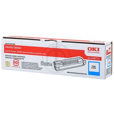 Compatibele cartridge OKI - Cyaan - origineel - tonercartridge - voor C8600cdtn, 8600dn, 8600n, 8800cdtn, 8800dn, 8800n Compatibele cartridge OKI - Cyaan - origineel - tonercartridge - voor C8600cdtn, 8600dn, 8600n, 8800cdtn, 8800dn, 8800n