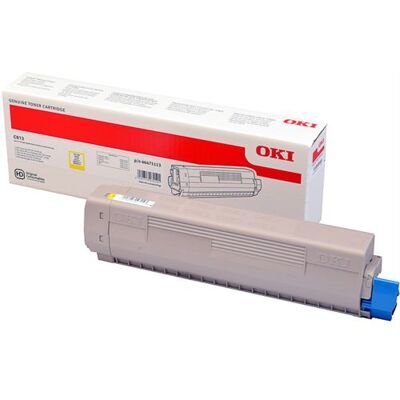 OKI - Geel - origineel - tonercartridge - voor C813n OKI - Geel - origineel - tonercartridge - voor C813n