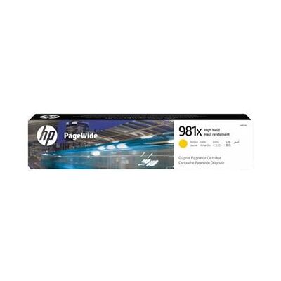 HEWLETT-PACKARD HP 981X - 116 ml - hoog rendement - geel - origineel - PageWide - inktcartridge - voor PageWide Enterprise Color MFP 586; PageWide Managed Color E55650 HEWLETT-PACKARD HP 981X - 116 ml - hoog rendement - geel - origineel - PageWide - inktcartridge - voor PageWide Enterprise Color MFP 586; PageWide Managed Color E55650