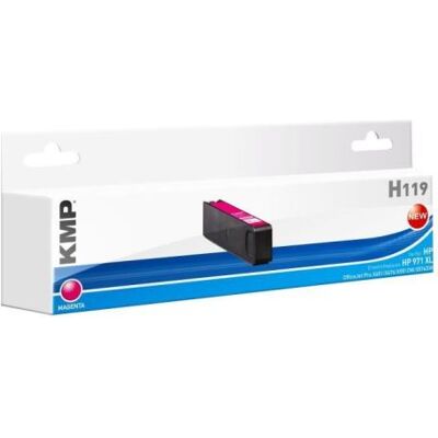 KMP H119 - 106 ml - hoog rendement - magenta - compatibel - doos - inktcartridge (alternatief voor: HP 971XL, HP CN627AE) - voor HP Officejet Pro X451dn, X451dw, X476dn MFP, X476dw MFP, X551dw, X576dw MFP KMP H119 - 106 ml - hoog rendement - magenta - compatibel - doos - inktcartridge (alternatief voor: HP 971XL, HP CN627AE) - voor HP Officejet Pro X451dn, X451dw, X476dn MFP, X476dw MFP, X551dw, X576dw MFP
