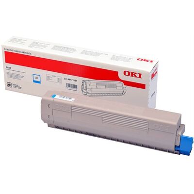 OKI - Cyaan - origineel - tonercartridge - voor C813n OKI - Cyaan - origineel - tonercartridge - voor C813n