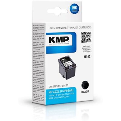 KMP H162 - 12 ml - zwart - compatibel - inktcartridge (alternatief voor: HP 62XL, HP C2P05AE) - voor HP ENVY 55XX, 56XX, 76XX; Officejet 200, 250, 57XX, 8040 KMP H162 - 12 ml - zwart - compatibel - inktcartridge (alternatief voor: HP 62XL, HP C2P05AE) - voor HP ENVY 55XX, 56XX, 76XX; Officejet 200, 250, 57XX, 8040