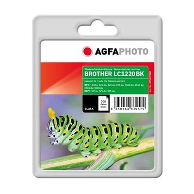 AgfaPhoto - 11 ml - zwart - compatibel - inktcartridge (alternatief voor: Brother LC1220BK) - voor Brother DCP-J525W, DCP-J725DW, DCP-J925DW; MyMio MFC-J825N AgfaPhoto - 11 ml - zwart - compatibel - inktcartridge (alternatief voor: Brother LC1220BK) - voor Brother DCP-J525W, DCP-J725DW, DCP-J925DW; MyMio MFC-J825N