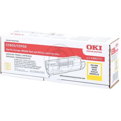 Compatibele cartridge OKI - Geel - origineel - tonercartridge - voor OKI MC560dn, MC560n; C5850dn, 5850n, 5950cdtn, 5950dn, 5950dtn, 5950n Compatibele cartridge OKI - Geel - origineel - tonercartridge - voor OKI MC560dn, MC560n; C5850dn, 5850n, 5950cdtn, 5950dn, 5950dtn, 5950n