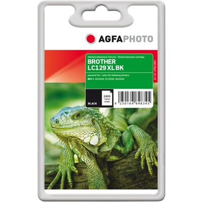 AgfaPhoto - Zwart - compatibel - gereviseerd - inktcartridge (alternatief voor: Brother LC129XLBK) AgfaPhoto - Zwart - compatibel - gereviseerd - inktcartridge (alternatief voor: Brother LC129XLBK)