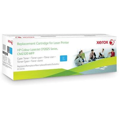 Xerox - Cyaan - compatibel - tonercartridge (alternatief voor: HP CC531A) - voor HP Color LaserJet CM2320fxi, CM2320n, CM2320nf, CP2025, CP2025dn, CP2025n, CP2025x Xerox - Cyaan - compatibel - tonercartridge (alternatief voor: HP CC531A) - voor HP Color LaserJet CM2320fxi, CM2320n, CM2320nf, CP2025, CP2025dn, CP2025n, CP2025x
