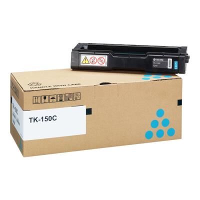 Kyocera TK 150C - cyaan - origineel - tonercartridge Kyocera TK 150C - cyaan - origineel - tonercartridge