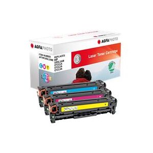 AgfaPhoto - 3 - geel, cyaan, magenta - compatibel - tonercartridge (alternatief voor: Canon 731C, Canon 731M, Canon 731Y, HP 131A, HP CF211A, HP CF212A, HP CF213A, HP U0SL1AM) - voor Canon i-SENSYS MF623, MF628; HP LaserJet Pro 200 M251, 200 M276, MFP M27 AgfaPhoto - 3 - geel, cyaan, magenta - compatibel - tonercartridge (alternatief voor: Canon 731C, Canon 731M, Canon 731Y, HP 131A, HP CF211A, HP CF212A, HP CF213A, HP U0SL1AM) - voor Canon i-SENSYS MF623, MF628; HP LaserJet Pro 200 M251, 200 M276, MFP M27