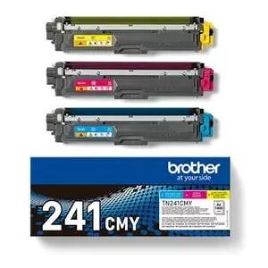 Brother TN241CMY - 3 - geel, cyaan, magenta - origineel - tonercartridge - voor Brother DCP-9015CDW, DCP-9020CDW, HL-3150CDW, MFC-9140CDN Brother TN241CMY - 3 - geel, cyaan, magenta - origineel - tonercartridge - voor Brother DCP-9015CDW, DCP-9020CDW, HL-3150CDW, MFC-9140CDN